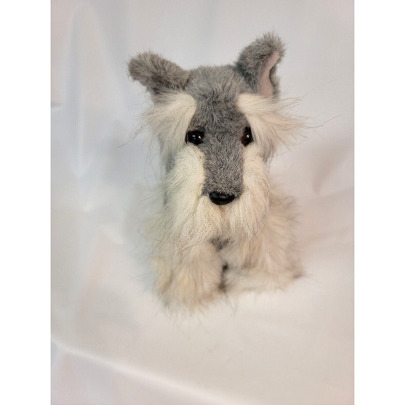 Miniature Schnauzer Sparkie ASPCA Special Effects 1994 Polar Puff Red Collar - Picture 14 of 15